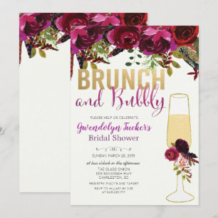 Invitation de Baby Shower de mariage Brunch et Bub