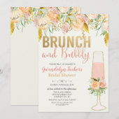 Invitation de Baby Shower de mariage Brunch et Bub (Devant / Derrière)
