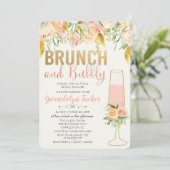Invitation de Baby Shower de mariage Brunch et Bub (Debout devant)