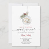 Invitation de Baby Shower de mariage Ornement de N (Devant)