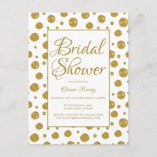Invitation de baby shower de mariage paillettes do
