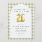 Invitation de Baby Shower de Mariage Parfaite Pair (Devant)