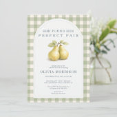 Invitation de Baby Shower de Mariage Parfaite Pair (Debout devant)