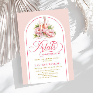 Invitation de baby shower de mariage rose et or ro