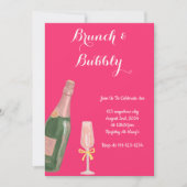 INVITATION DE BABY-SHOWER DE MARIÉE BRUNCH ET MOUS (Devant)