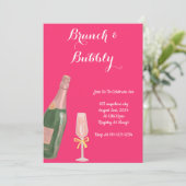 INVITATION DE BABY-SHOWER DE MARIÉE BRUNCH ET MOUS (Debout devant)