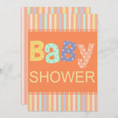 Invitation de Baby shower de Melrose (Devant / Derrière)