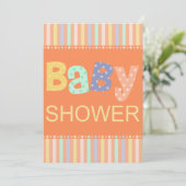 Invitation de Baby shower de Melrose (Debout devant)