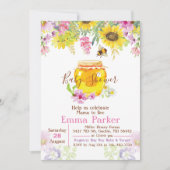 Invitation de Baby shower de miel Bumble Bee (Devant)