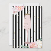 Invitation de Baby Shower de Mimosa de Champagne d (Dos)