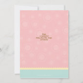 Invitation de baby shower de moutons de maman et (Dos)