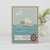 Invitation de baby shower de navigation (Debout devant)