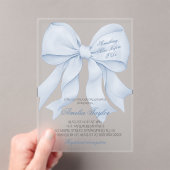 Invitation de Baby Shower de Noces avec un Ruban B (In situ (ordinateur de poche))
