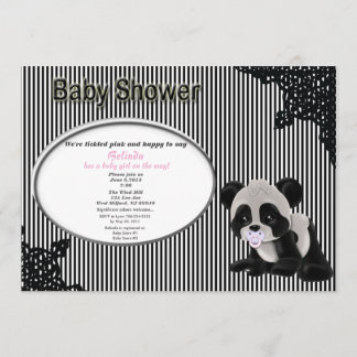 Invitation de baby shower de panda de bébé de