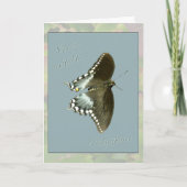 Invitation de baby shower de papillon (Devant)