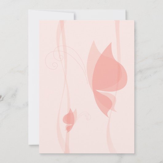 Invitation de baby shower de papillon (Dos)