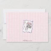 Invitation de baby shower de Paris (Dos)