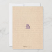 Invitation de baby shower de partie de livre (Dos)