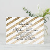 Invitation de Baby shower de Parties scintillant d (Debout devant)