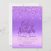 Invitation de Baby shower de Parties scintillant p (Devant)