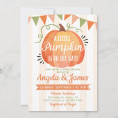 Invitation de Baby shower de patchs Little Citroui (Devant)