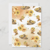 Invitation de Baby shower de pays de fille-fille (Dos)