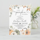 Invitation de Baby shower de petit Citrouille modi (Debout devant)