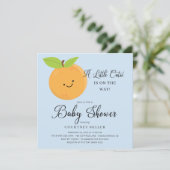 Invitation de Baby shower de petits garçons Cutie (Debout devant)