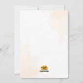 Invitation de Baby shower de pingouin (Dos)