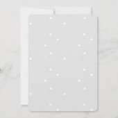 Invitation de baby shower de pingouin de roses (Dos)