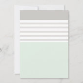 Invitation de Baby shower de pingouin gris de ment (Dos)