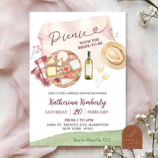 Invitation de Baby Shower de pique-nique