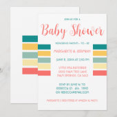 Invitation de Baby shower de plage (Devant / Derrière)
