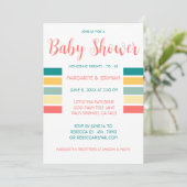 Invitation de Baby shower de plage (Debout devant)