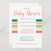 Invitation de Baby shower de plage (Devant / Derrière)