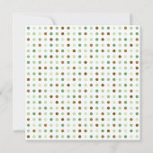 Invitation de Baby shower de points Polka Script (Dos)