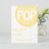 Invitation de baby shower de POP (Debout devant)
