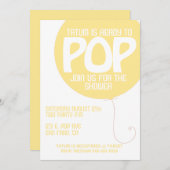 Invitation de baby shower de POP (Devant / Derrière)