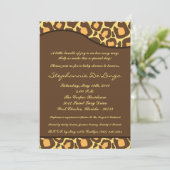 invitation de baby shower de poster de animal du (Debout devant)