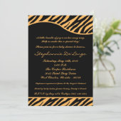 invitation de baby shower de poster de animal du (Debout devant)