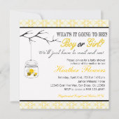 Invitation de baby shower de pot de maçon (Devant)