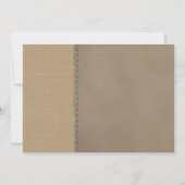 Invitation de baby shower de pot de maçon (Dos)