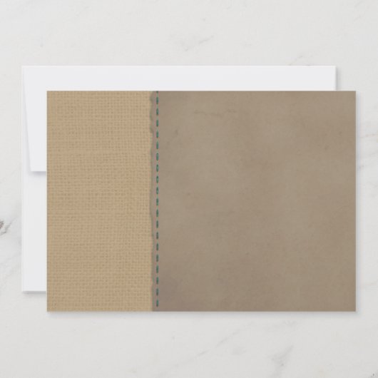 Invitation de baby shower de pot de maçon (Dos)