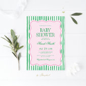 Invitation de Baby shower de Preppy