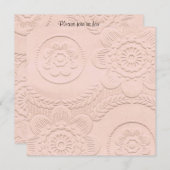 Invitation de baby shower de regard de relief par (Devant / Derrière)