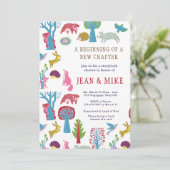 Invitation de baby shower de région boisée de (Debout devant)