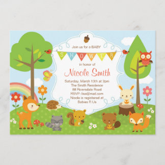 Invitation de baby shower de régions