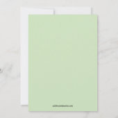 Invitation de baby shower de remous de bébé ou de (Dos)