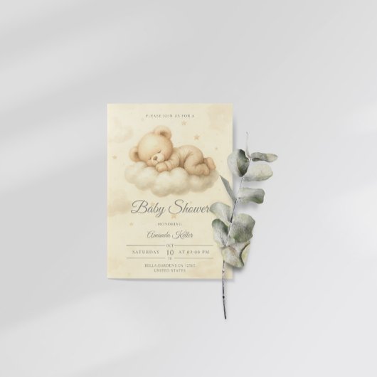 Invitation de Baby shower de rêve