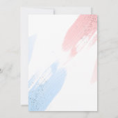 Invitation de Baby shower de révélation de genre (Dos)